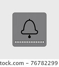 vector modern bell icon with a volume scale. 76782299