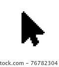 Vector modern arrow cursor icon on white background. 76782304