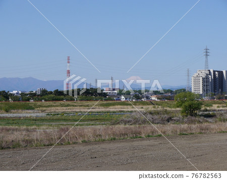 從立川公園看富士山 76782563