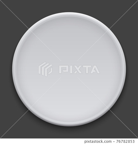 vector modern dish plate on white background. vector modern dish plate on white background. 76782853