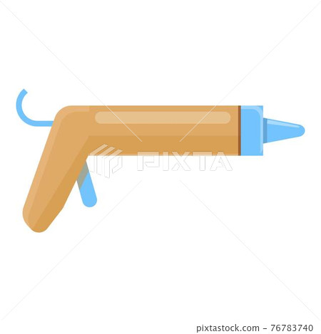 Adhesive silicone caulk gun icon, cartoon style Adhesive silicone caulk gun icon, cartoon style 76783740