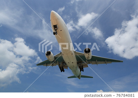 Big white airplane is flying over the clouds with colorful sky at sunset for Business trip with Commercial plane, Transportation, import-export and logistics, Travel concept , Airplane is flying for Big white airplane is flying over the clouds with colorful sky at sunset for Business trip with Commercial plane, Transportation, import-export and logistics, Travel concept , Airplane is flying for 76784081