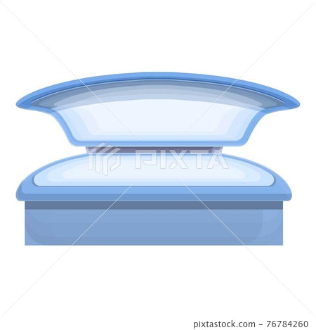 Solarium relax icon, cartoon style Solarium relax icon, cartoon style 76784260