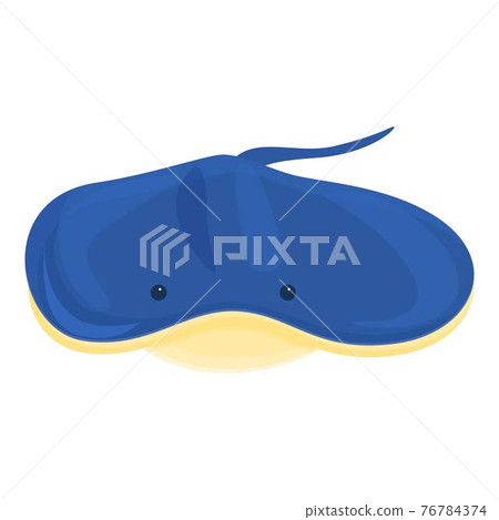 Eagle stingray icon, cartoon style 76784374