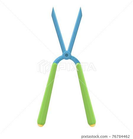 Bush secateurs icon, cartoon style 76784462