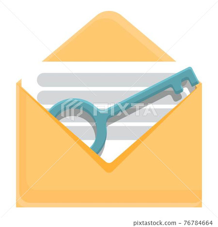 Mail key malware icon, cartoon style Mail key malware icon, cartoon style 76784664