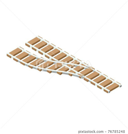 Railroad icon, isometric style 76785248