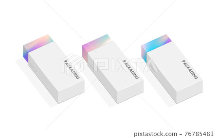 Set of box or packaging design illustration template for presents or special days like easter, christmas, holidays, etc. with pastel pattern gradient backgrounds Set of box or packaging design illustration template for presents or special days like easter, christmas, holidays, etc. with pastel pattern gradient backgrounds 76785481
