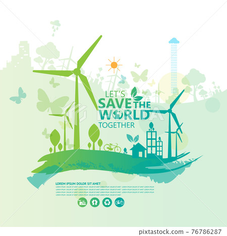 Ecology and environment conservation creative idea concept design Ecology and environment conservation creative idea concept design 76786287