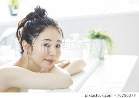 Female bath time Female bath time 76786377