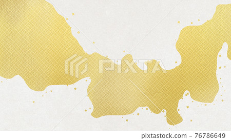 波浪聲波聲壓日式背景素材【16:9】 76786649