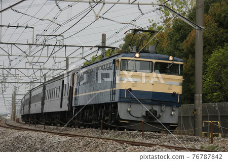 A special group train pulled by EF65-501 (on the Takasaki Line) 76787842