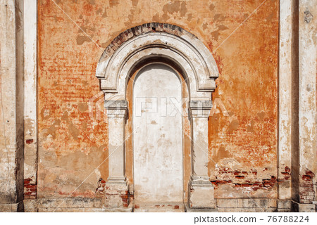 The classic facade closed the entrance to an old merchant's house in Torzhka, Russia The classic facade closed the entrance to an old merchant's house in Torzhka, Russia 76788224