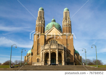 Belgium, Brussels, Basilica of the Sacred Heart of Brussels, Basilica of Koekelberg Belgium, Brussels, Basilica of the Sacred Heart of Brussels, Basilica of Koekelberg 76788952