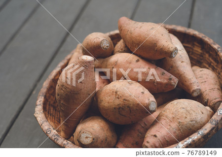 鹿兒島特產甘藷（Ano土豆）山的特寫照片 76789149