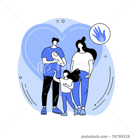 Parental responsibility abstract concept vector illustration. Parental responsibility abstract concept vector illustration. 76789528