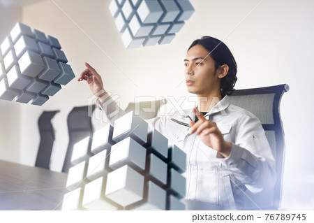 Business person working at a company 76789745