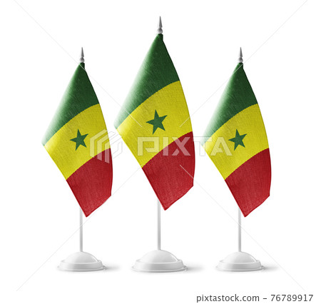 Small national flags of the Senegal on a white background Small national flags of the Senegal on a white background 76789917