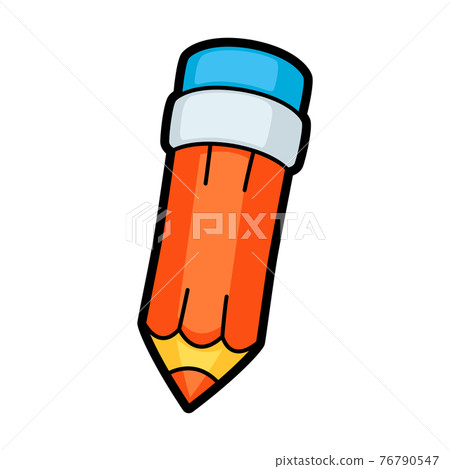 Illustration of pencil. School education icon for industry and business. Illustration of pencil. School education icon for industry and business. 76790547