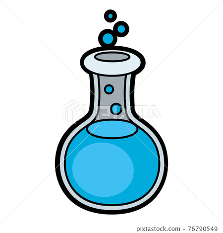 Illustration of test tube. School education icon for industry and business. Illustration of test tube. School education icon for industry and business. 76790549