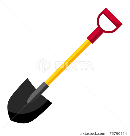 Illustration of fire shovel. Firefighting item. Adversting icon for industry and business. Illustration of fire shovel. Firefighting item. Adversting icon for industry and business. 76790554
