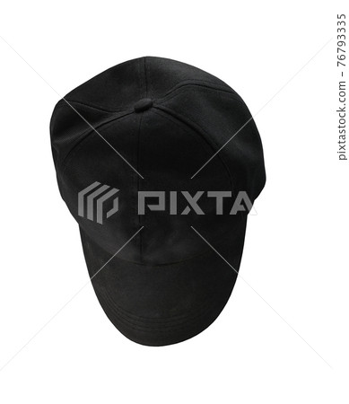 Black Hat in a top view isolated on white. Black Hat in a top view isolated on white. 76793335