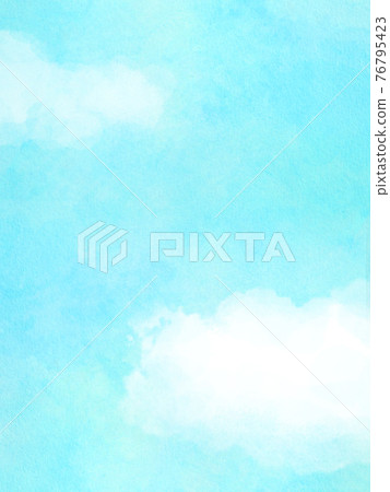 Painting-like simple sky and clouds-there are multiple variations 76795423