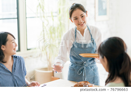 Restaurant female staff Restaurant female staff 76796663