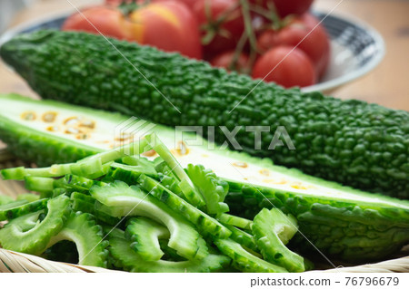 Sliced bitter gourd Sliced bitter gourd 76796679
