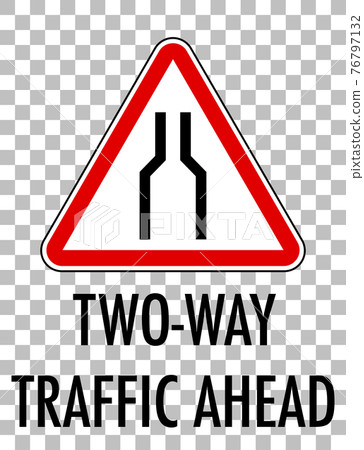 Red traffic sign on transparent background 76797132