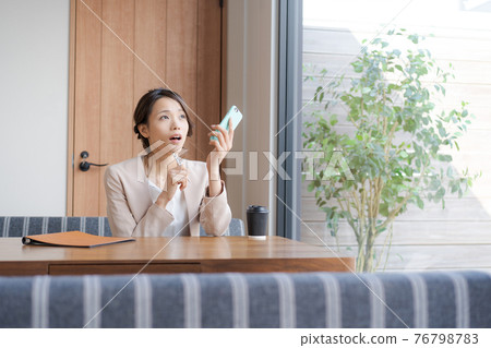 Female working upper body 76798783