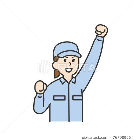 Illustration of workers and work platforms 76798996