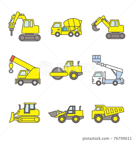 工人和工作平台的插圖 76799011