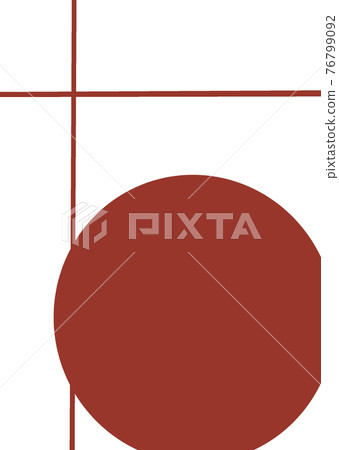 紅色幾何圖案插圖（A5封面，切掉5mm） 76799092