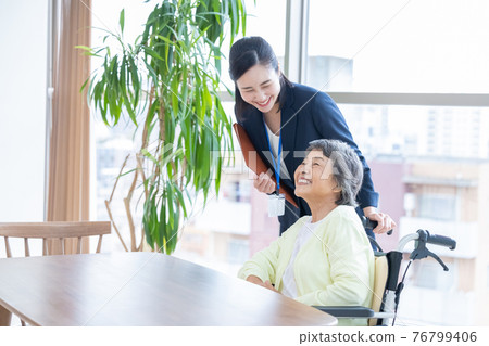 資深女性和女性顧問討論人生計劃 資深女性和女性顧問討論人生計劃 76799406