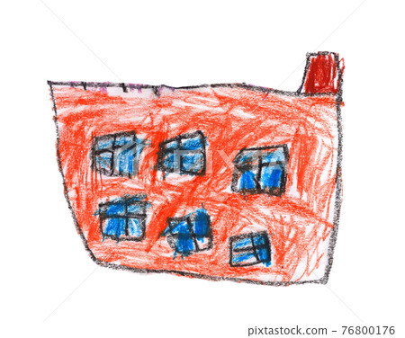 A picture of a building drawn by a child A picture of a building drawn by a child 76800176