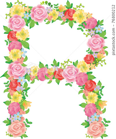 R alphabet flower letter R alphabet flower letter 76800212