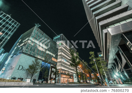 心齋橋禦堂筋新橋交叉口[大阪市] 2021年4月夜景 76800270