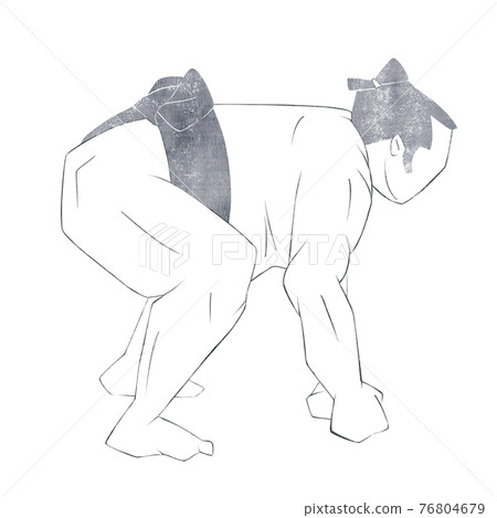 摔跤摔跤手手繪插圖 76804679