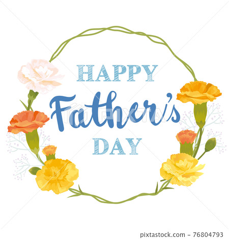 Father's day yellow flower frame 76804793
