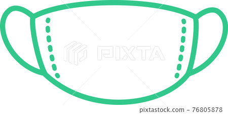 Gauze mask green 76805878