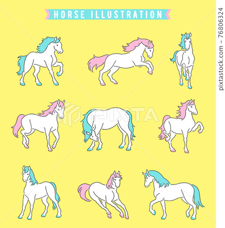 手繪馬圖集 76806324