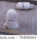 When using the removable bollard on the sidewalk and when temporarily removing it 76806864
