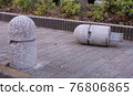 When using the removable bollard on the sidewalk and when temporarily removing it 76806865