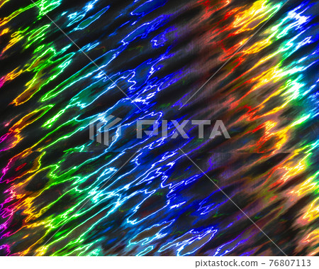 Abstract colourful holographic striped background. 76807113