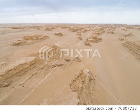 Yardang landform landscape in west of china 76807718