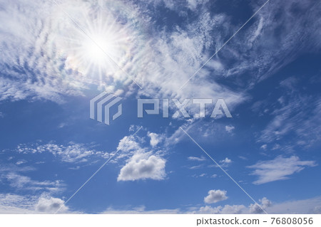 Cumulus and cotton clouds 76808056