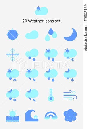Weather icons Weather icons 76808189