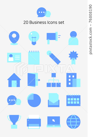 Business icons 76808190