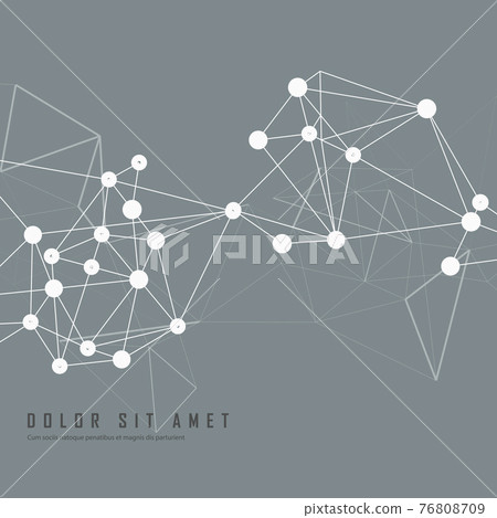 Modern icon for medical design. Abstract technology background. Chemical laboratory research 76808709